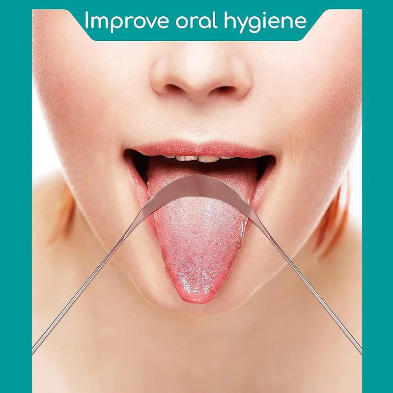 Steel & Copper Tongue Cleaner - Health Care