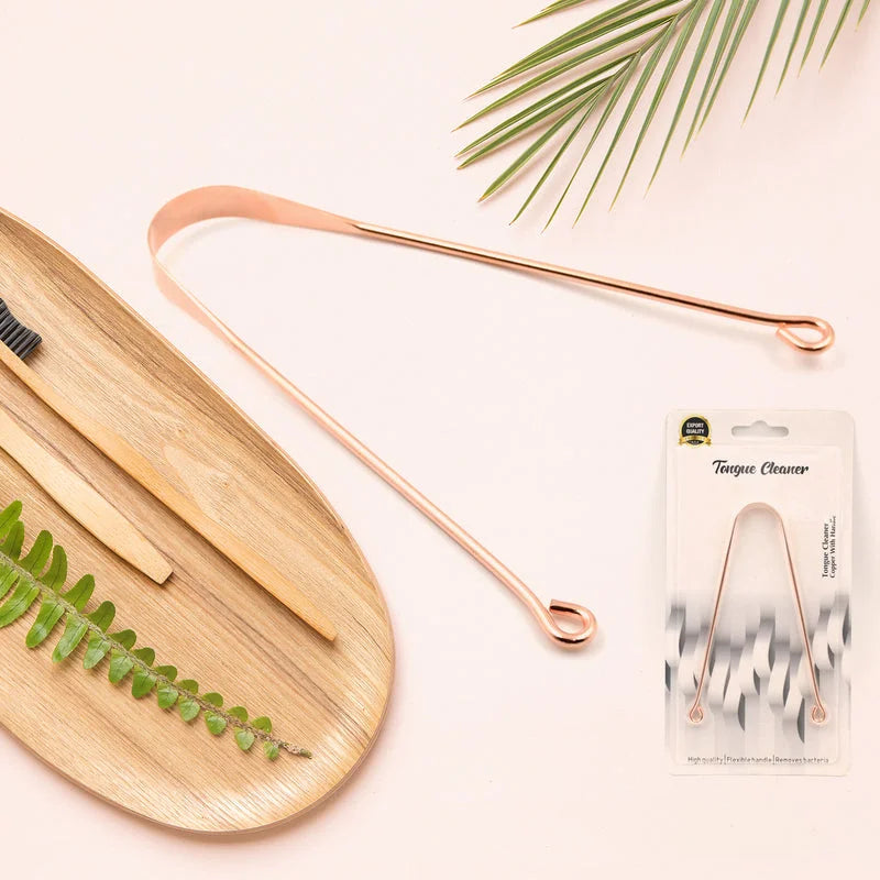 Steel & Copper Tongue Cleaner - Health Care