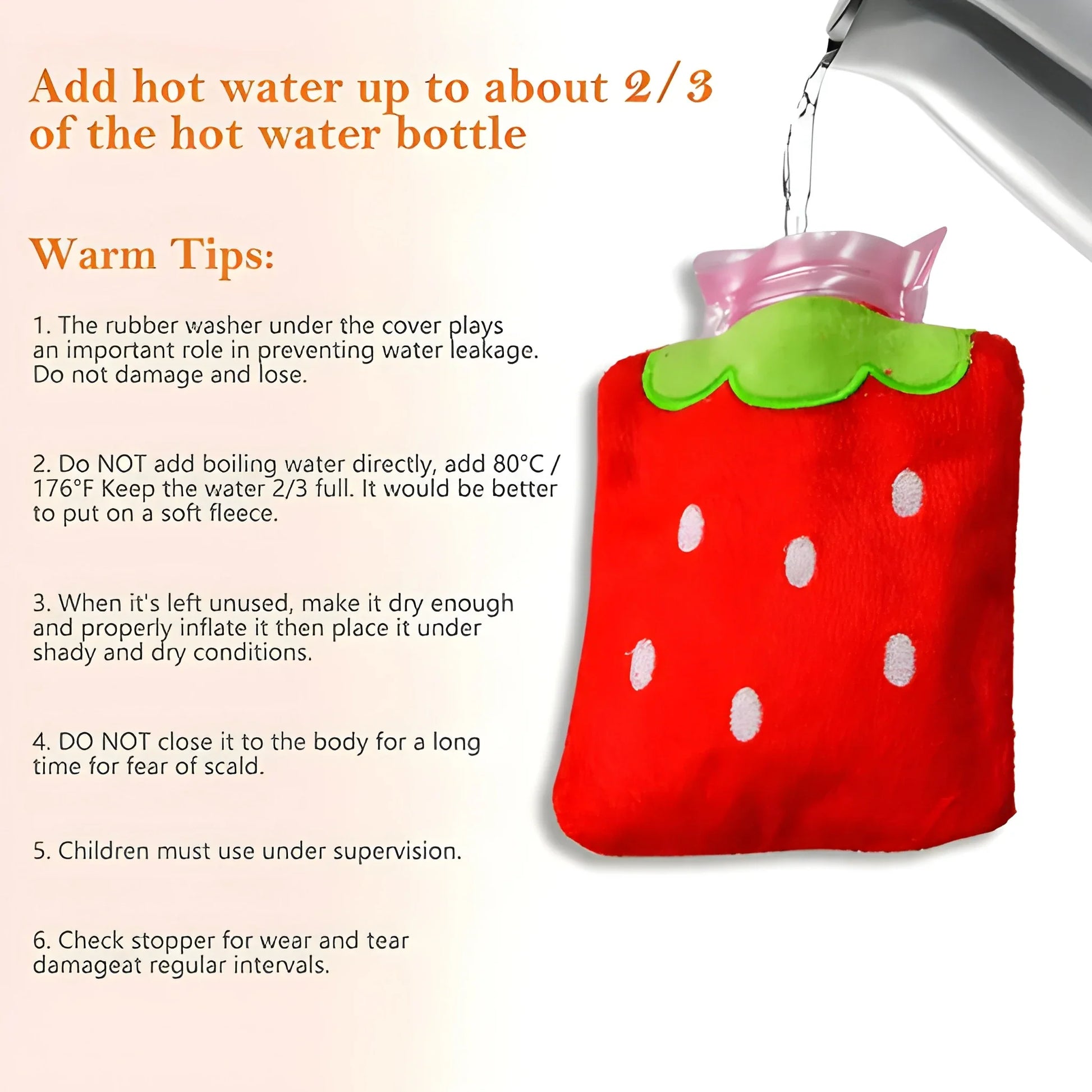 Strawberry Hot Water Bag - Health & Personal Care