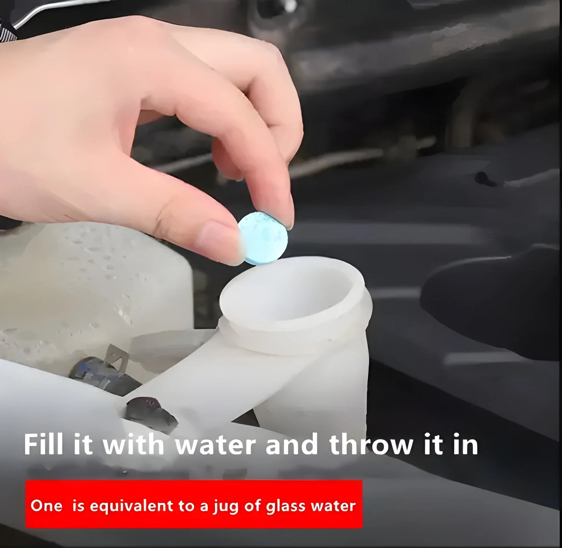 Streak-Free Windshield Tablets - Car & Motorbike