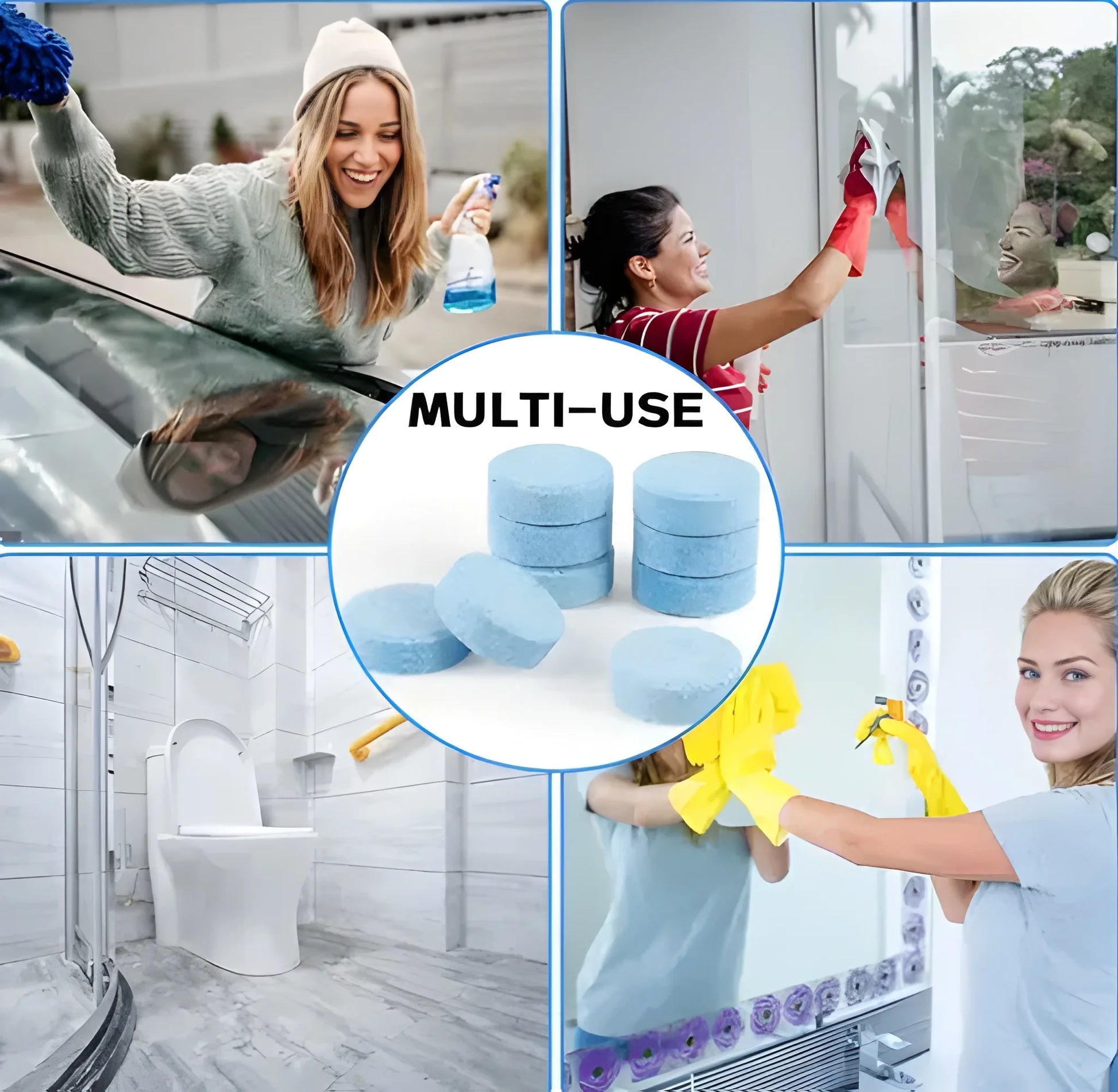 Streak-Free Windshield Tablets - Car & Motorbike