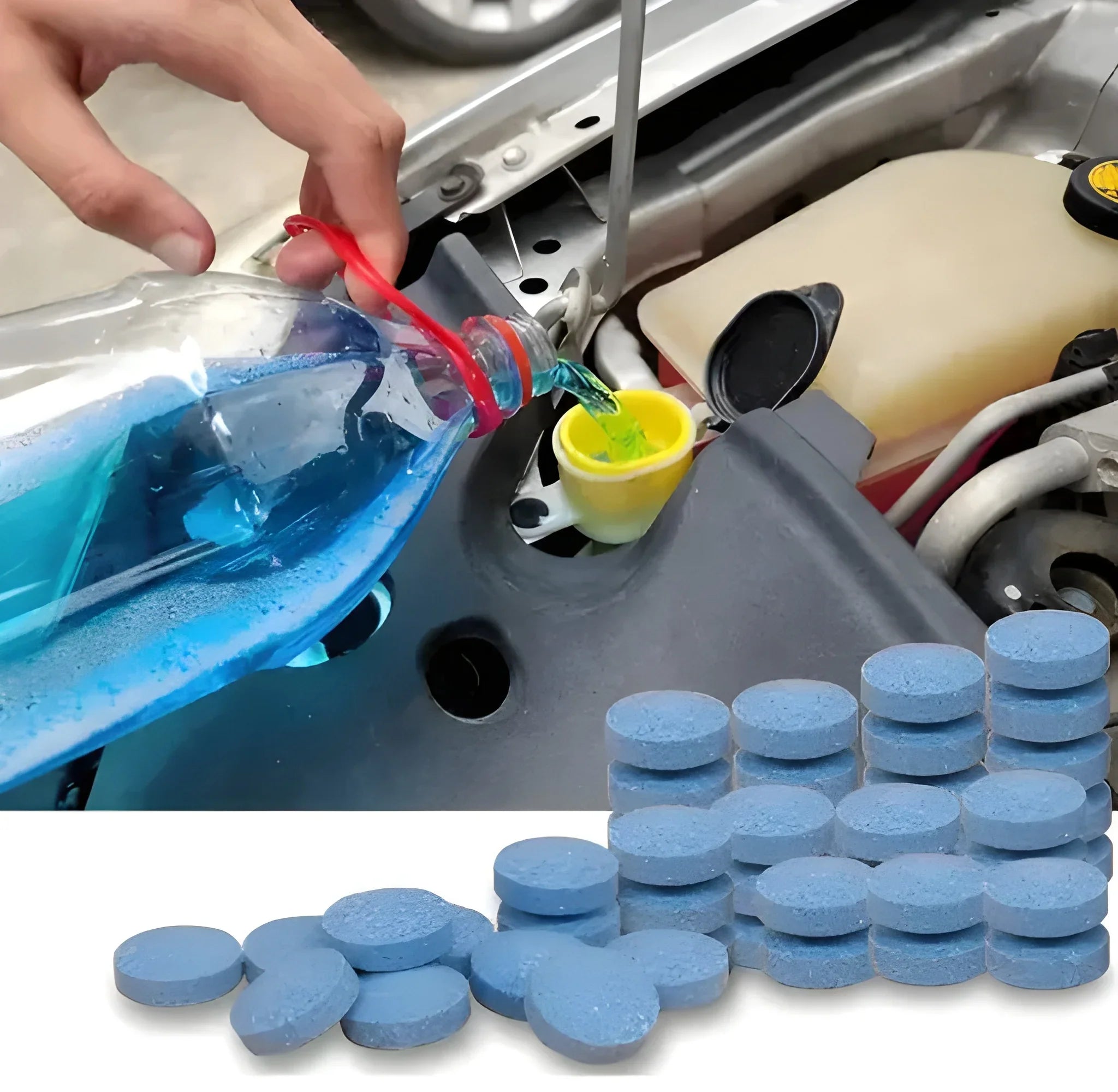 Streak-Free Windshield Tablets - Car & Motorbike