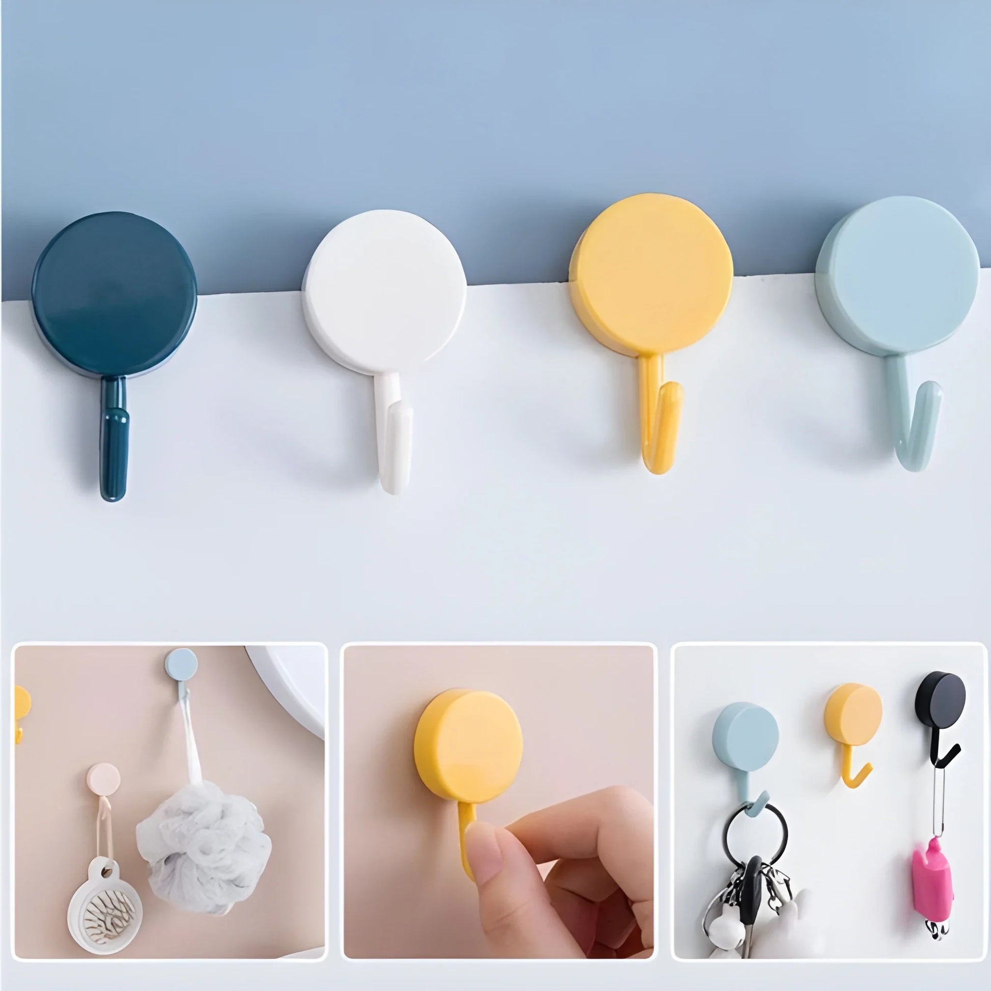 Strong Adhesive Wall Hooks - Home Improvement