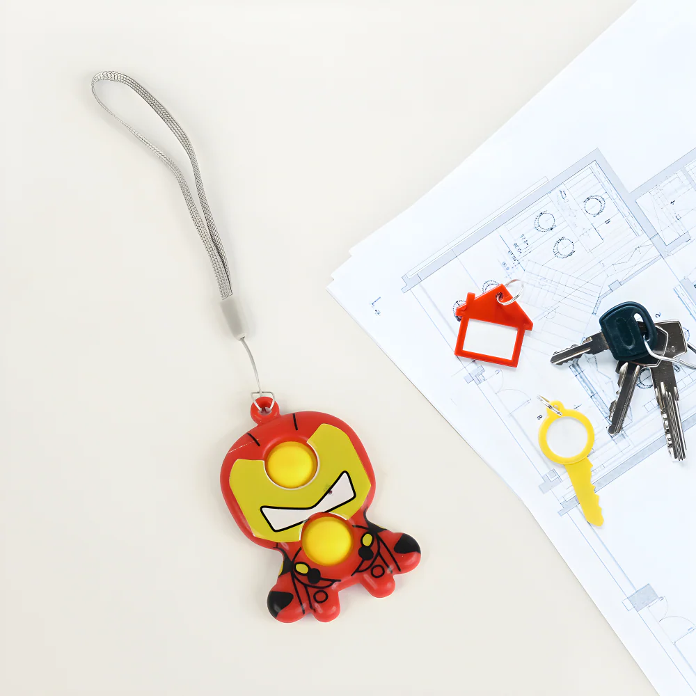 Superhero Fidget Keychain Toy - Toys & Games