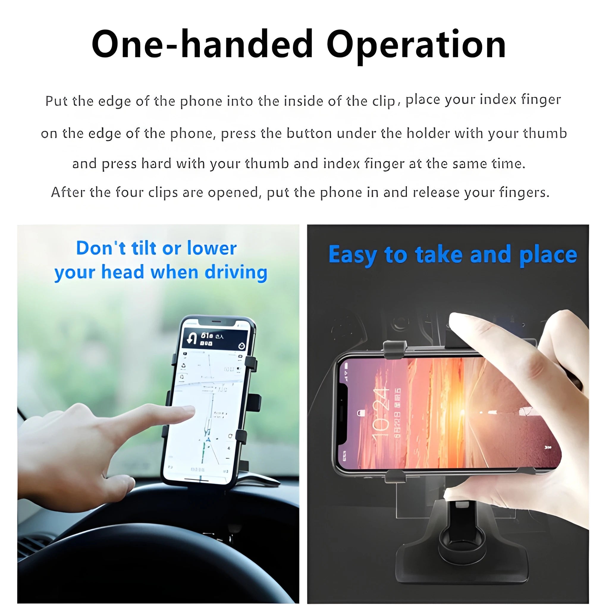 Universal car phone holder