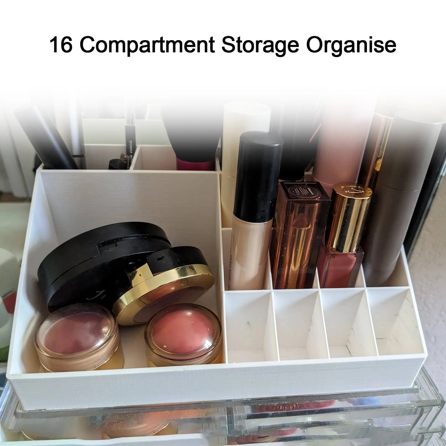 Best plastic makeup organizer box - household storage containers | 2025 | fast shipping