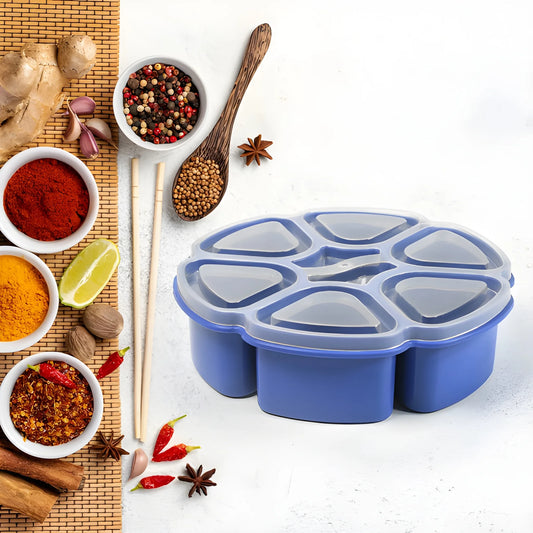 7-Compartment Spice Box - Home & Kitchen