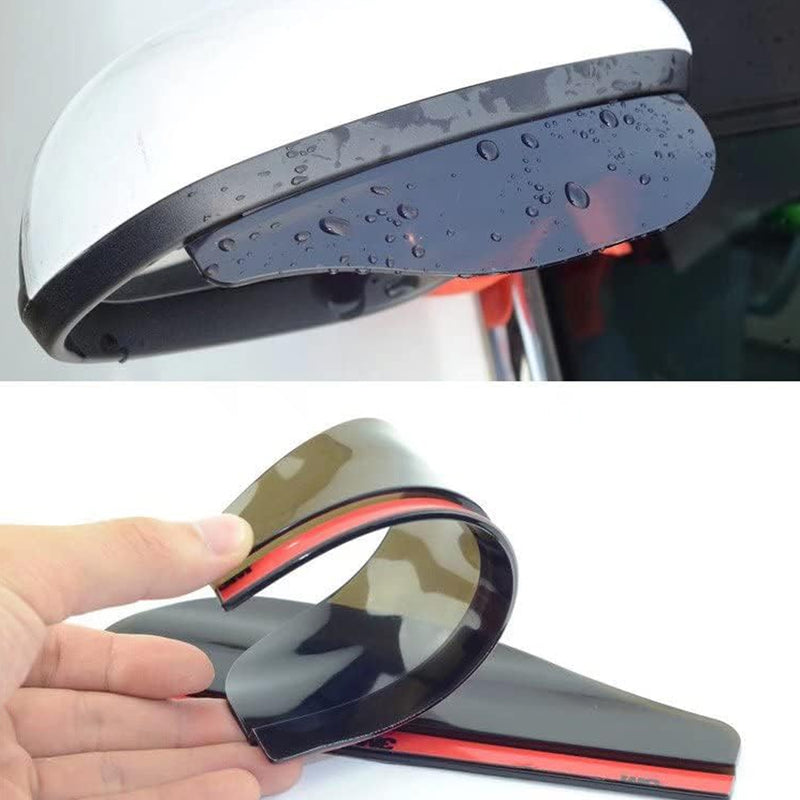 Car mirror rain blades