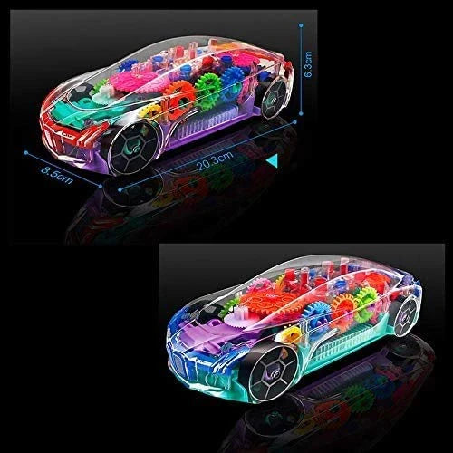 Best transparent gear car toy – 360° rotating - cars | 2025 | fast shipping