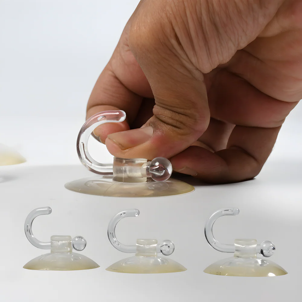 Transparent Suction Cup Hooks - Home Improvement