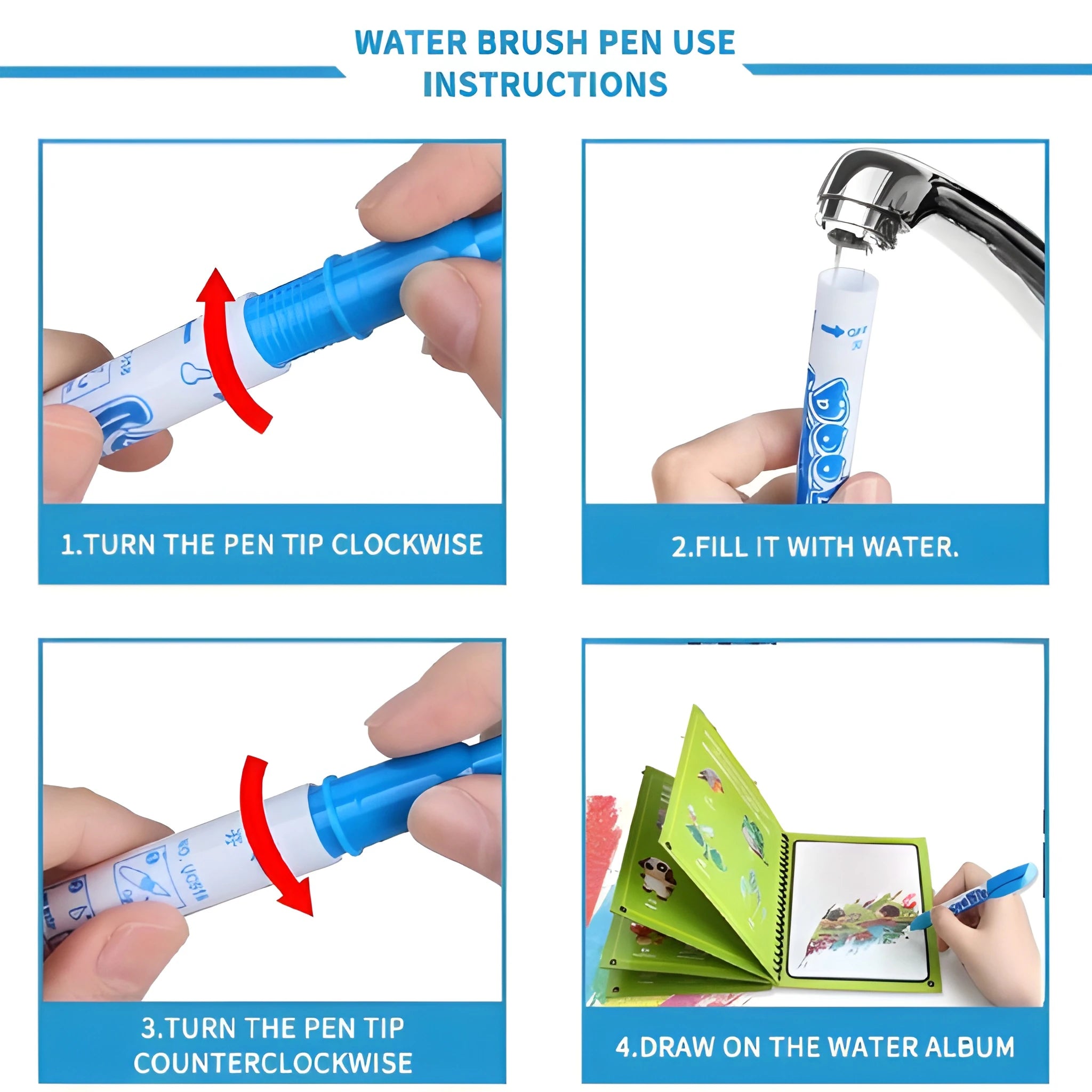 Magic water coloring book