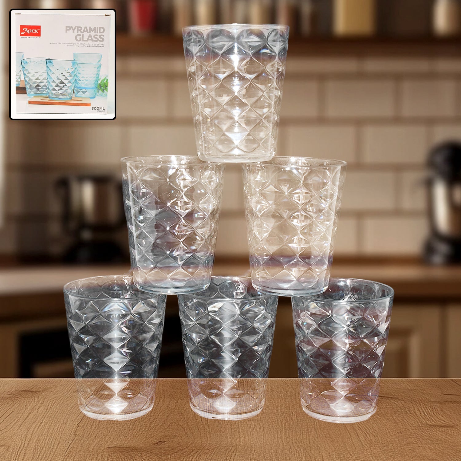 Best unbreakable pyramid design glass - drinkware sets | 2025 | fast shipping