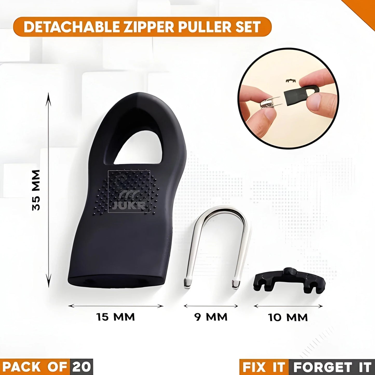 Universal Zipper Repair Tabs - Home Improvement