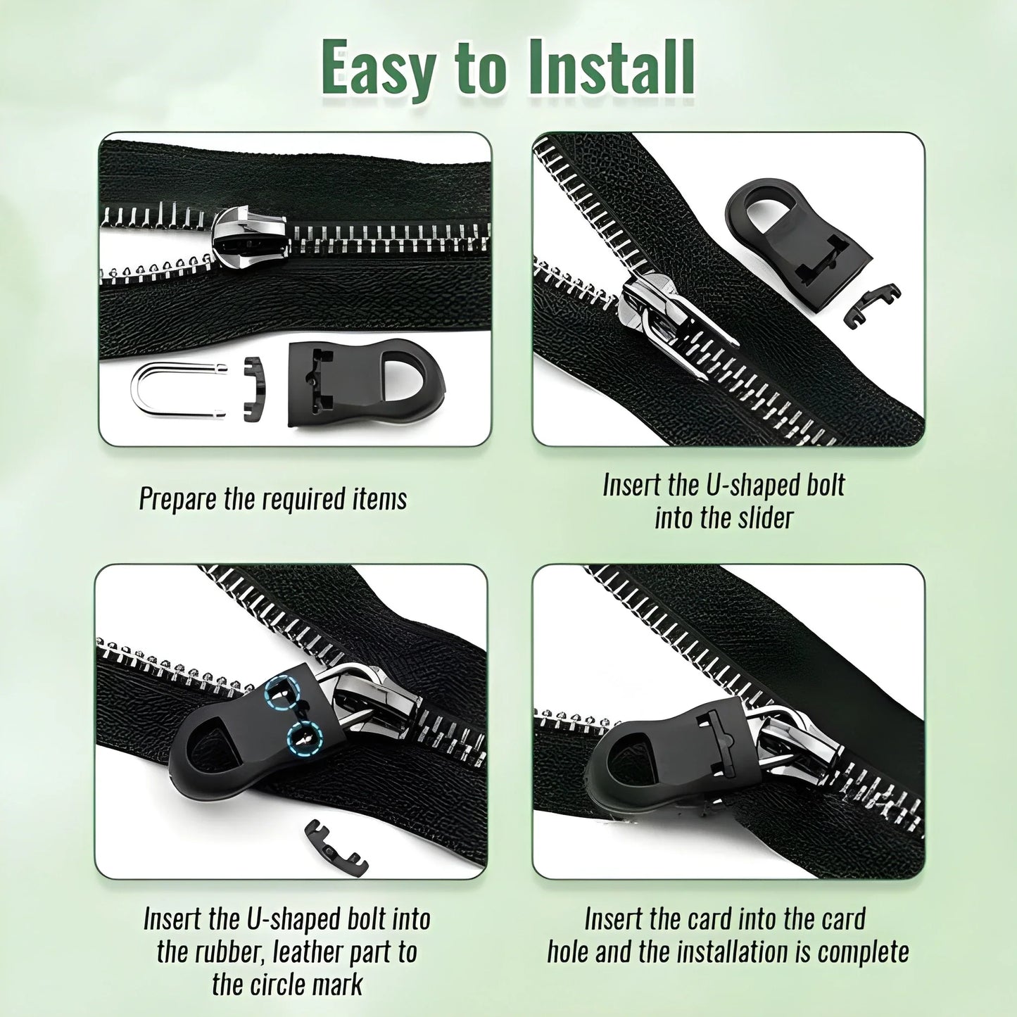 Universal Zipper Repair Tabs - Home Improvement