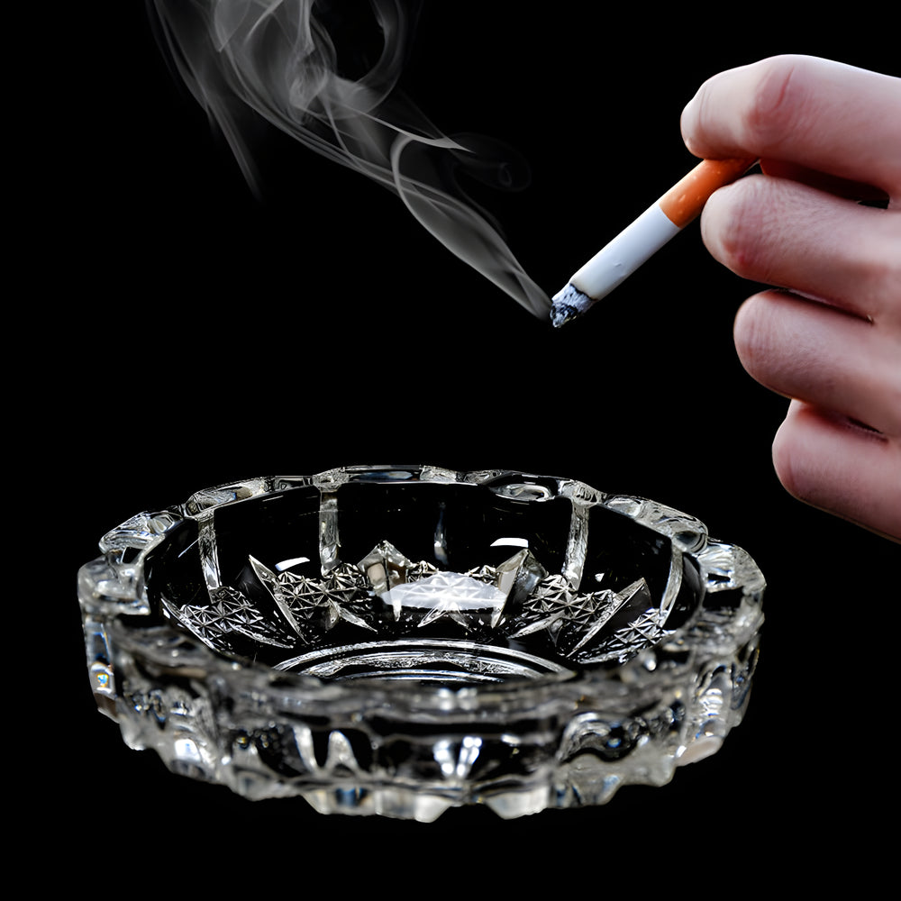 Best glass crystal tabletop ashtray - ashtrays | 2025 | fast shipping