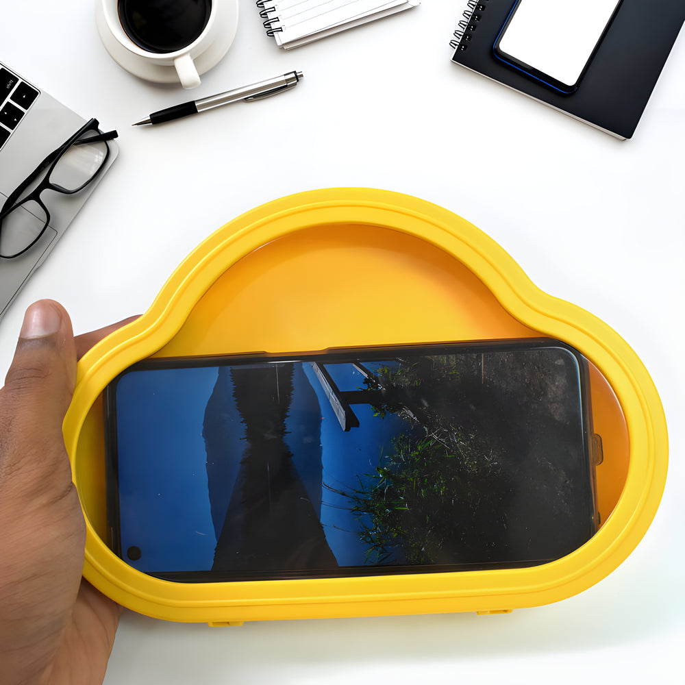 Yellow waterproof phone mount