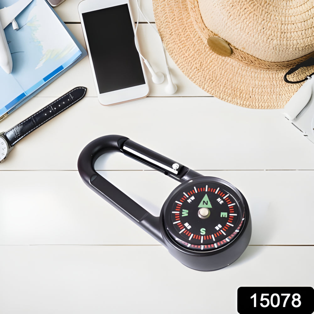 Hook compass keychain