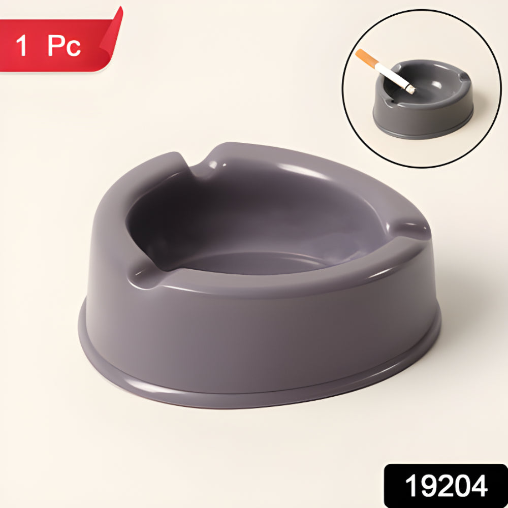 Grey plastic ashtray