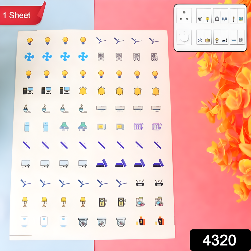 Switch icon label stickers