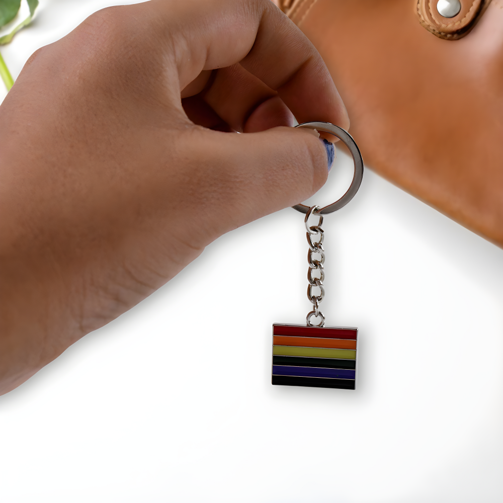 Rainbow Metal Keychain - Car & Motorbike
