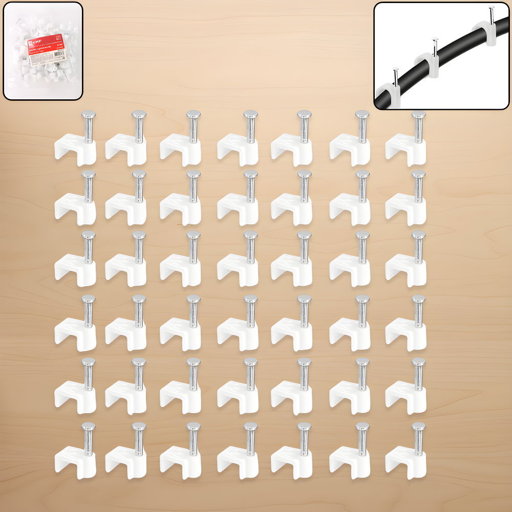 10mm Cable Clip Set - Home Improvement
