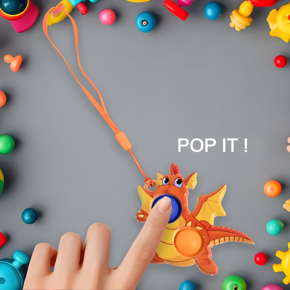 Dragon push pop toy