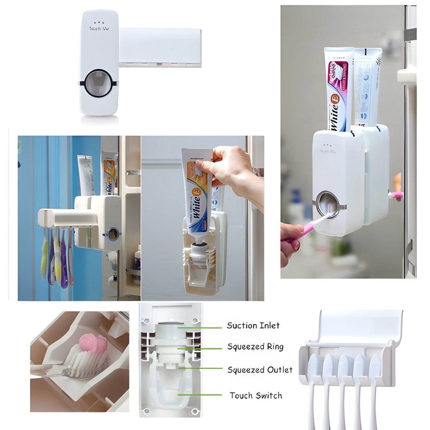 Best automatic touchless toothpaste dispenser - toothbrush holders | 2025 | fast shipping
