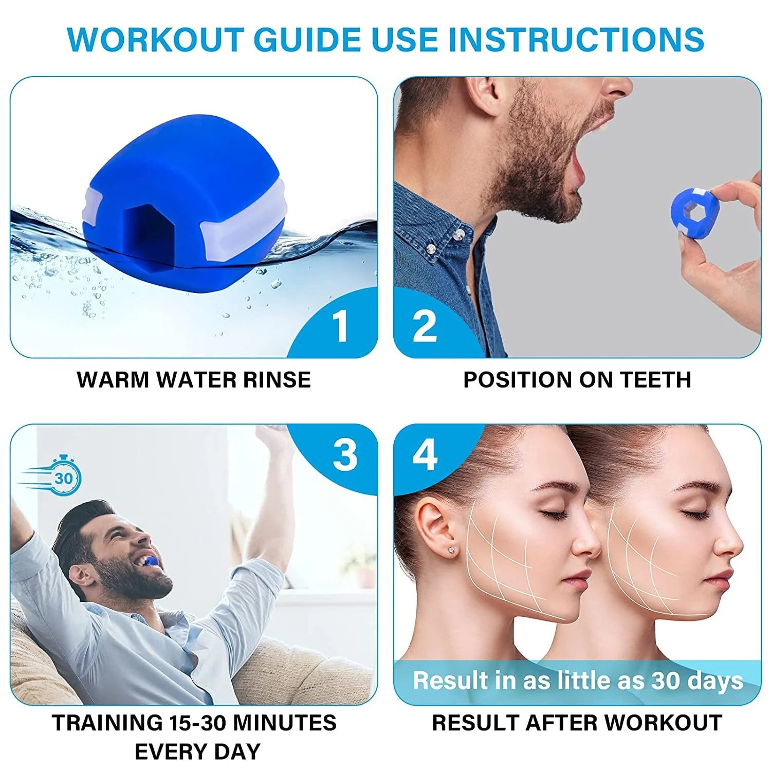 V CN Blue Jaw Exerciser - Health Care