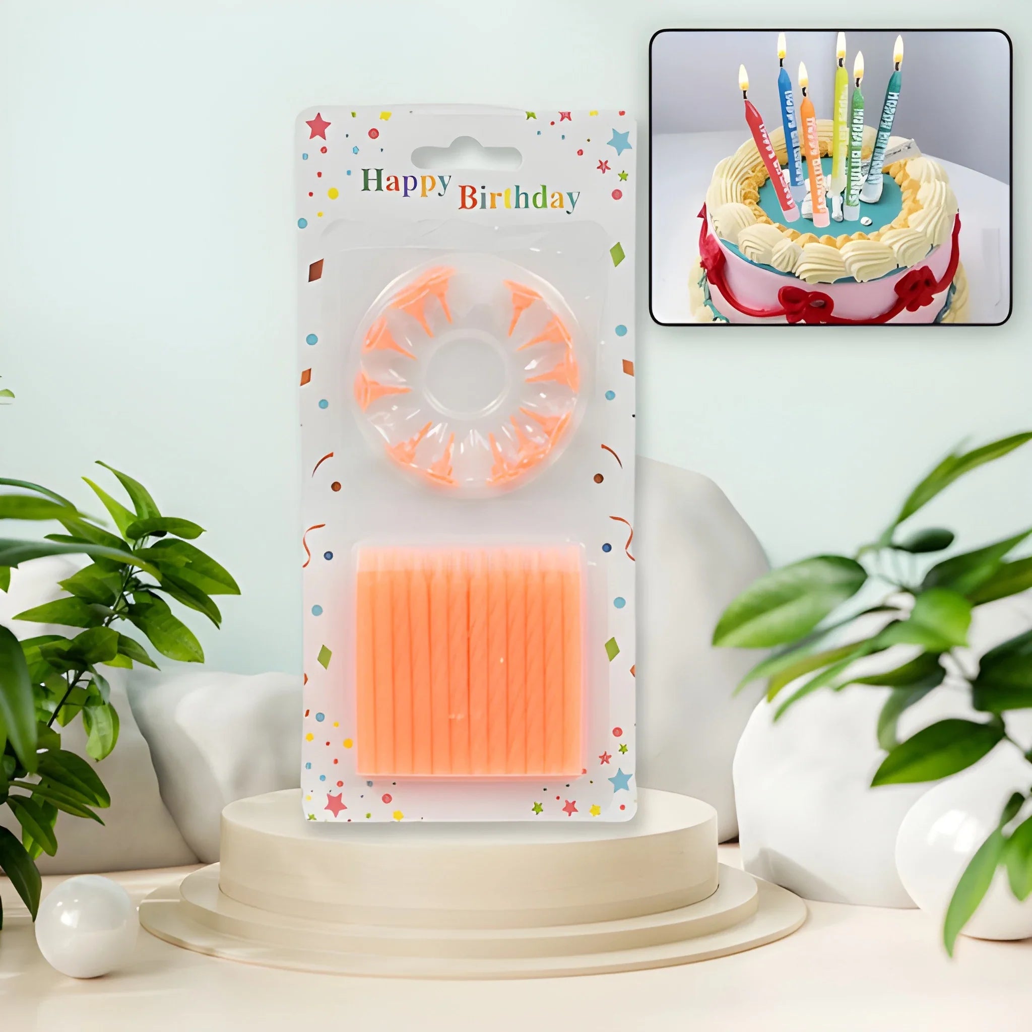 Vibrant Birthday Cake Candles - Home Improvement