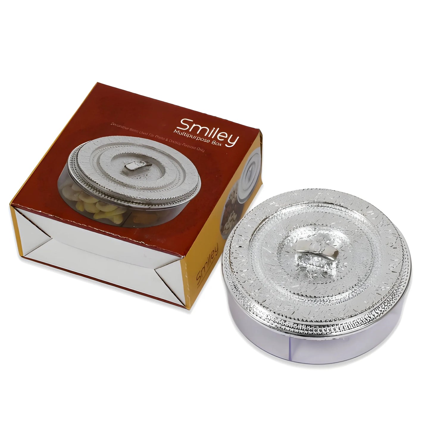 Smiley 4-Section Snack Box - Home & Kitchen