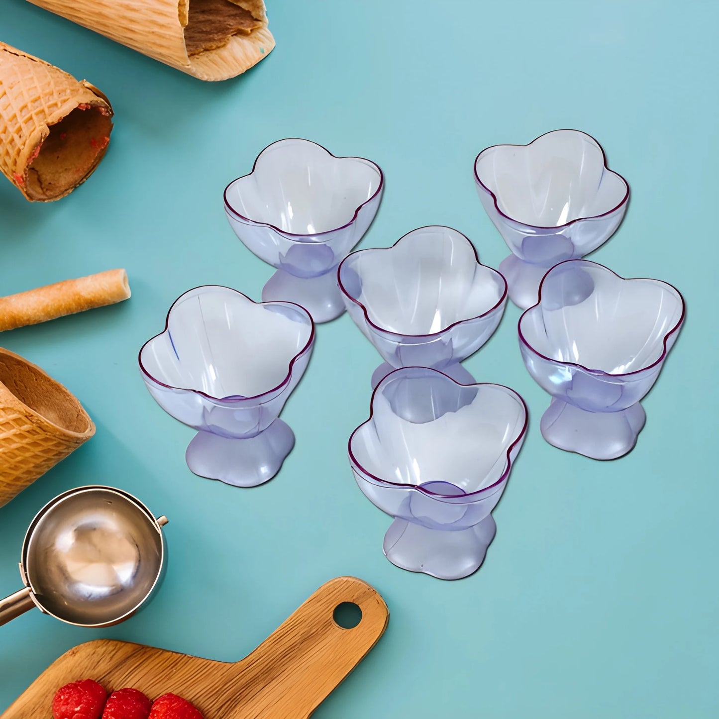 Glass Dessert Bowl Set - Home & Kitchen