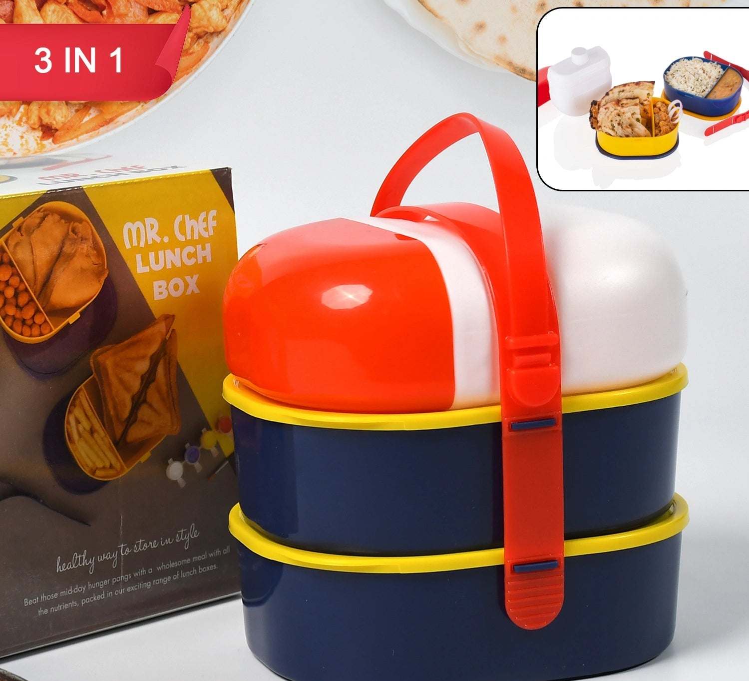 Best mr. Chef lunch box with bottle - containers | 2025 | fast shipping