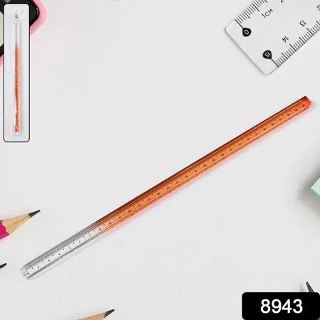 Set of colourful acrylic rulers 30cm (1 pc)