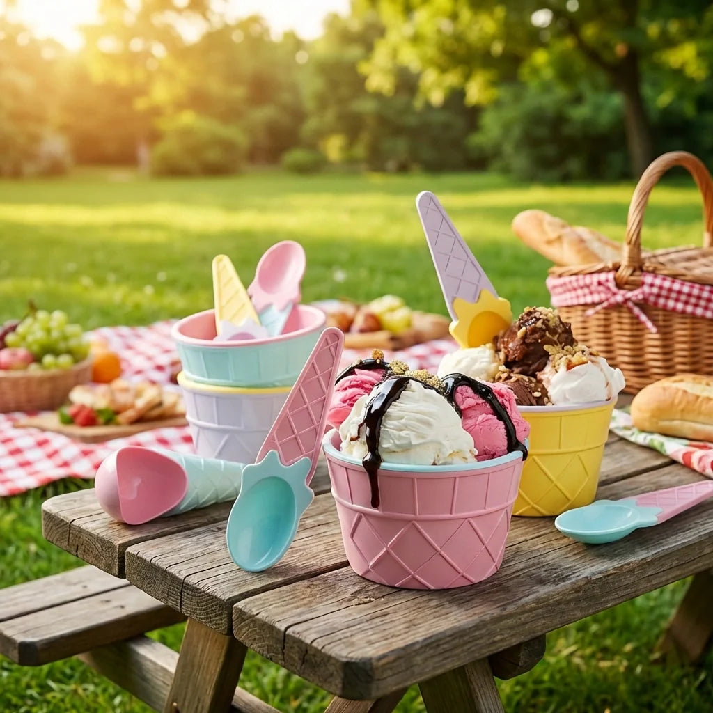 Best waffle ice cream bowl set - sugar bowls & creamers | 2026 | fast shipping