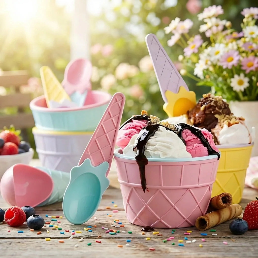 Best waffle ice cream bowl set - sugar bowls & creamers | 2026 | fast shipping