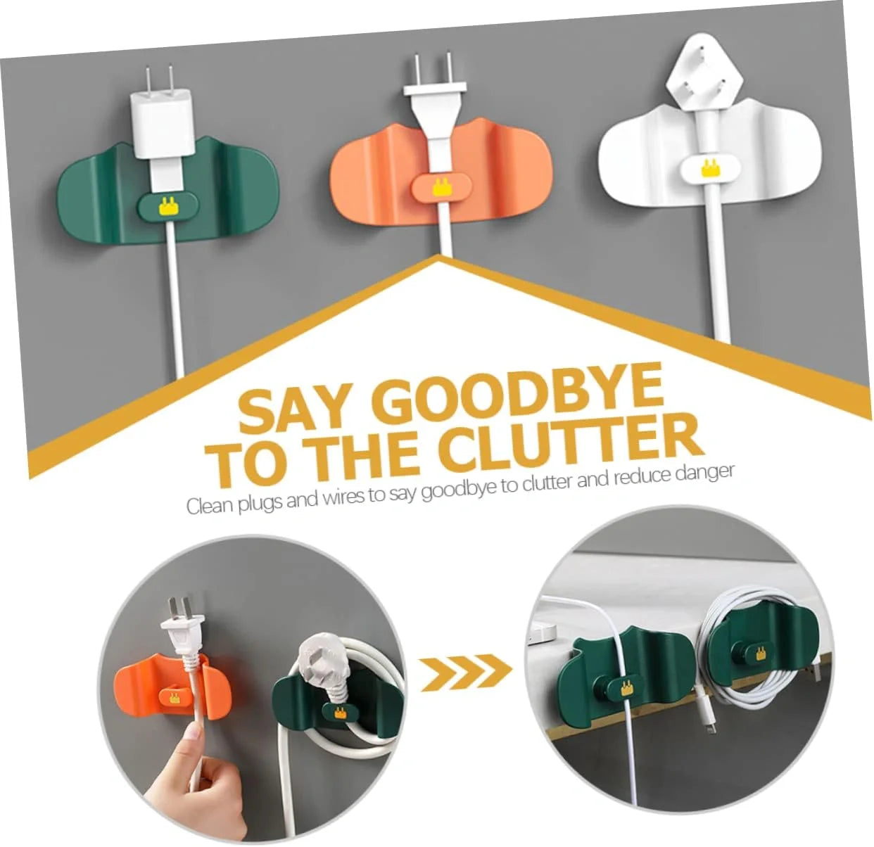 Wall Plug Holder Hook – 1 Pc - Home Improvement