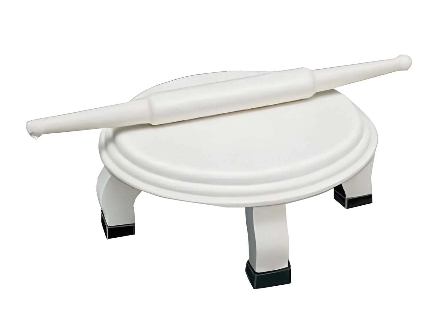 White Plastic Rolling Belan For Chapati Making - Home & Kitchen