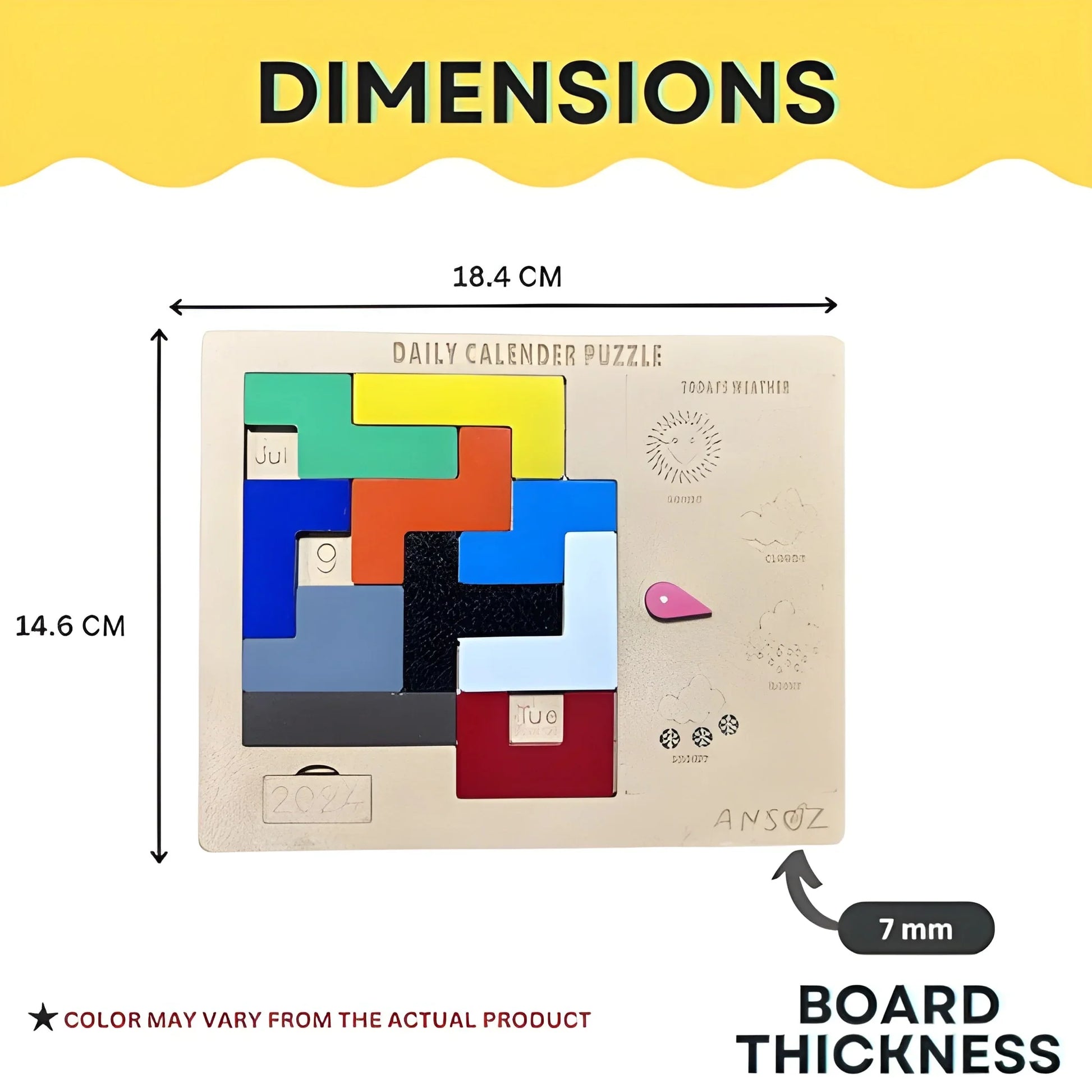 Best wooden daily calendar puzzle - toys & games | 2025 | fast shipping