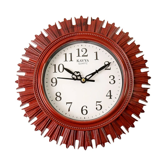 Best wooden look designer wall clock - clocks | 2025 | fast shipping