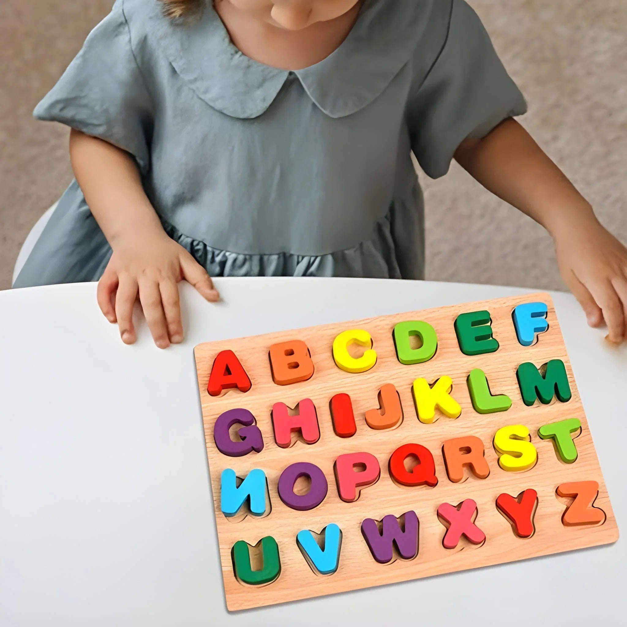 Best wooden puzzle board abc letters - toys & games | 2025 | fast shipping