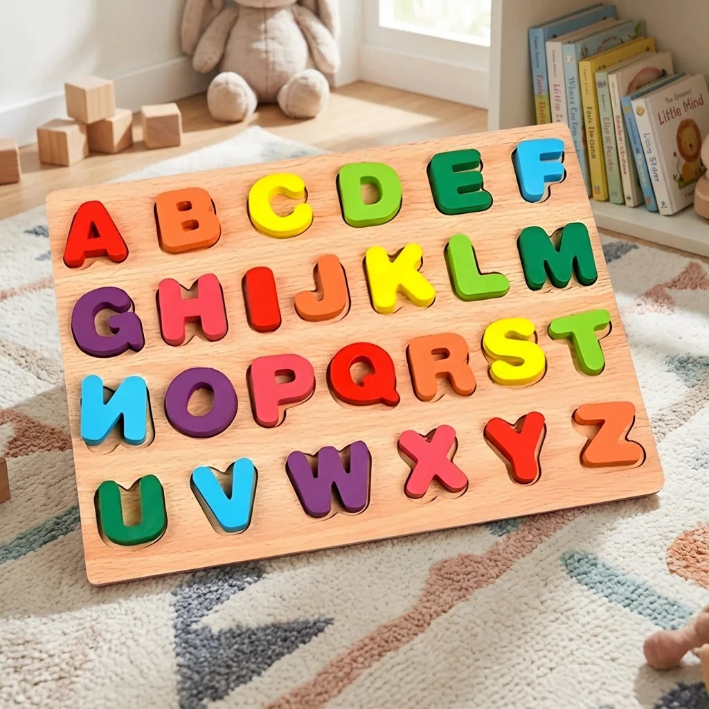 Best wooden puzzle board abc letters - toys & games | 2026 | fast shipping