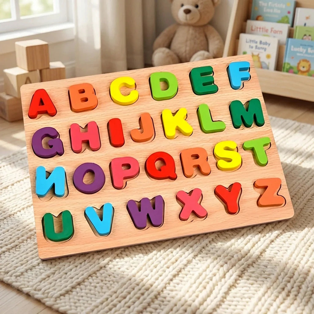 Best wooden puzzle board abc letters - toys & games | 2026 | fast shipping