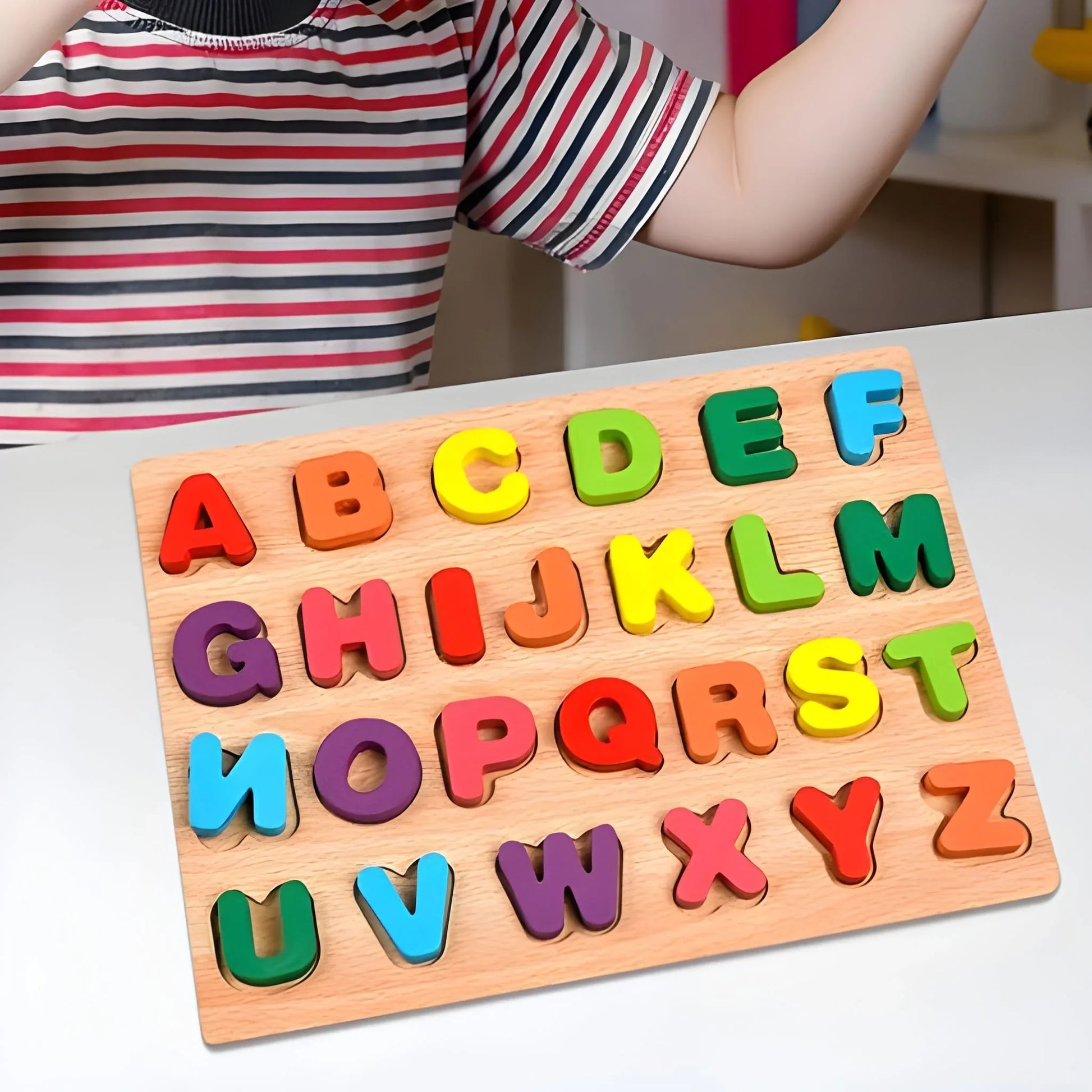 Best wooden puzzle board abc letters - toys & games | 2025 | fast shipping