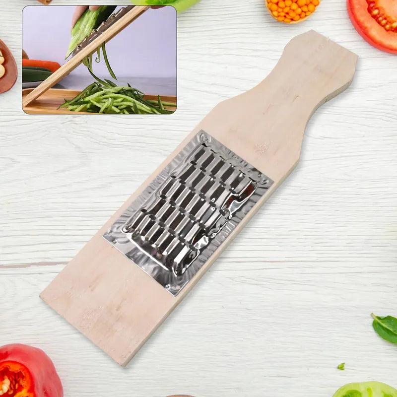 Wooden Vegetable Shredder Slicer Fry Cheese Grater - Home & Kitchen