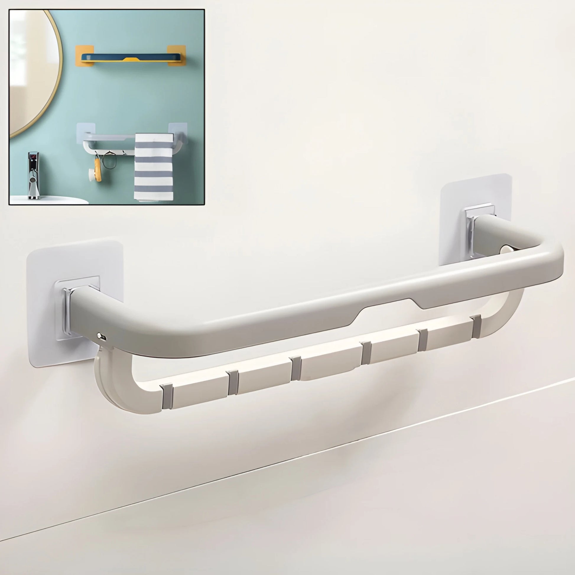 Space-Saving Foldable Towel Rack - Home & Kitchen