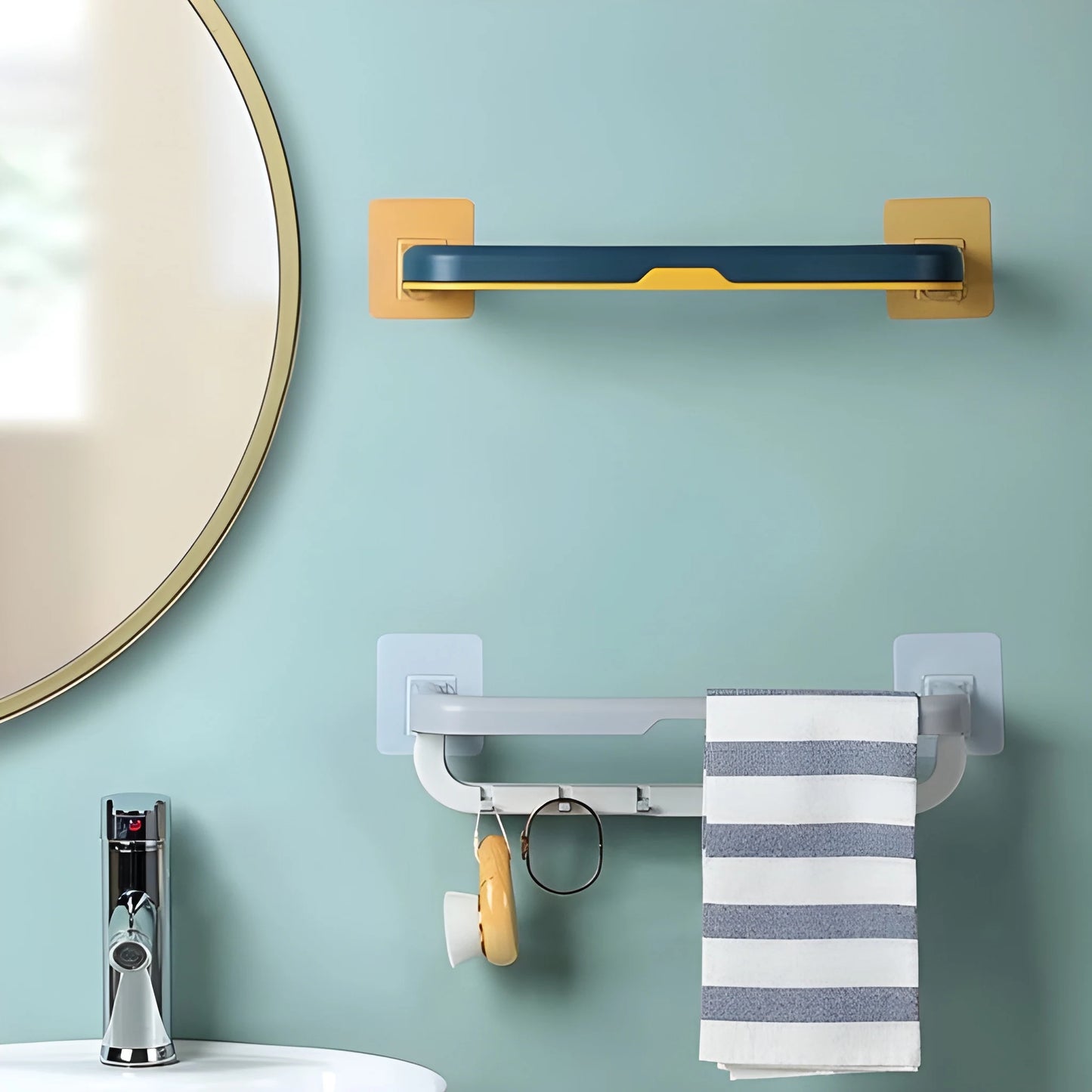 Space-Saving Foldable Towel Rack - Home & Kitchen