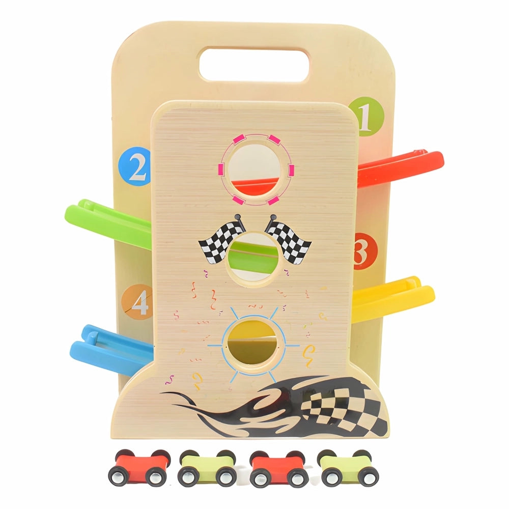 Best wooden click-clack car racer - toy race & track sets | 2025 | fast shipping