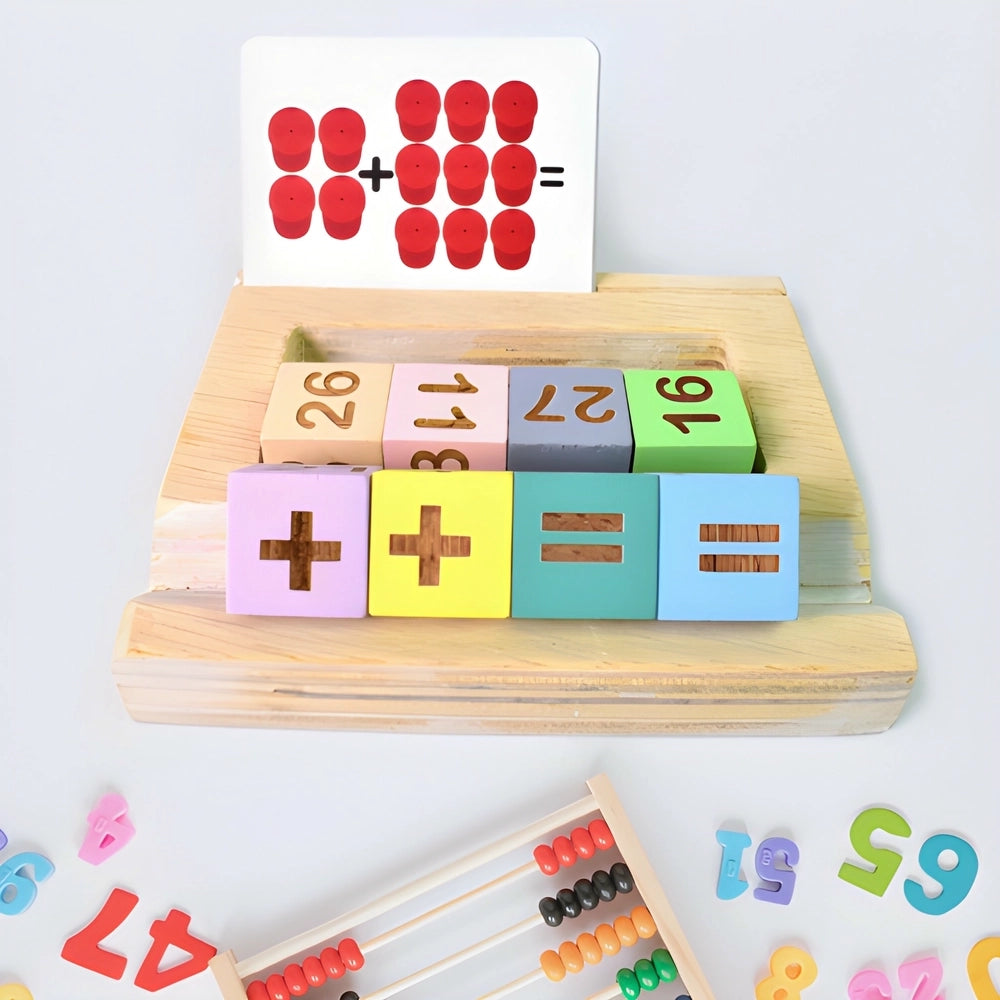 Best wooden math flash card game - educational toys | 2025 | fast shipping