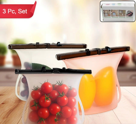 Best reusable silicone bags (3 pcs) - food storage | 2025 | fast shipping