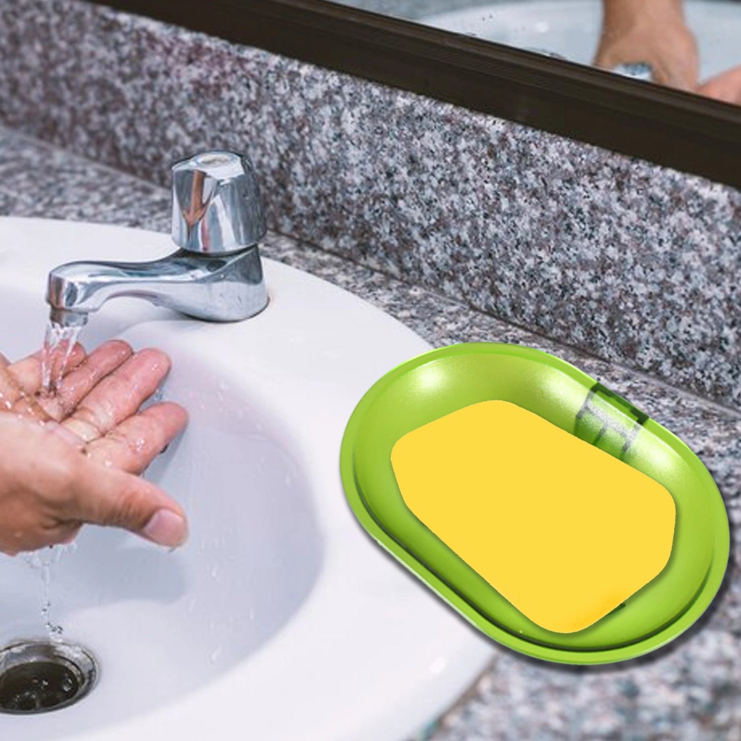 Self-Adhesive Wall Soap Dish Holder - Home & Kitchen